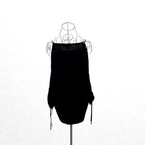 Michael Kors Collection Black Blouse with Gold Details